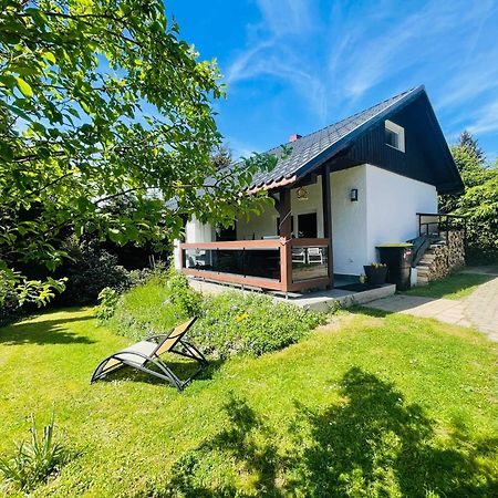 Wellness Bungalow Auszeit Mit Aussensauna, Hunde Willkommen Suhl Dış mekan fotoğraf